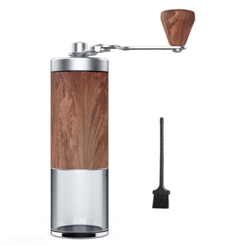 

Refoiner Manual Coffee Grinder with Adjustable Grind Size, Grinds Coffee Beans to a Fine, Uniform Powder, Compact and Portable for Outdoor Camping, Hi