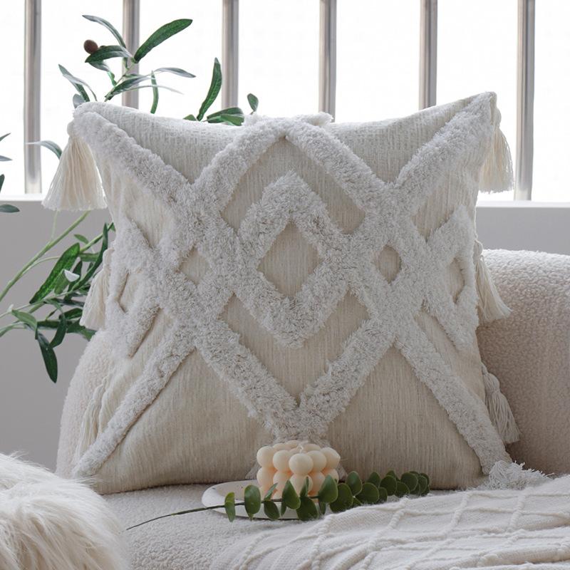 Retro Green Pillow Living Room Sofa Pillow Case Cushion Cushion Bedroom Model Room Decorative Cushion