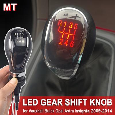 Neuer roter LED-Auto-Schaltknauf, manueller 5- und 6-Gang-Griffhebel für Vauxhall, Buick, Opel, Astra, Insignia