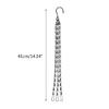 Hanging Basket Flower Pot Chain Hydroponic Plant GrowsTool with 3 Hooks Ornament