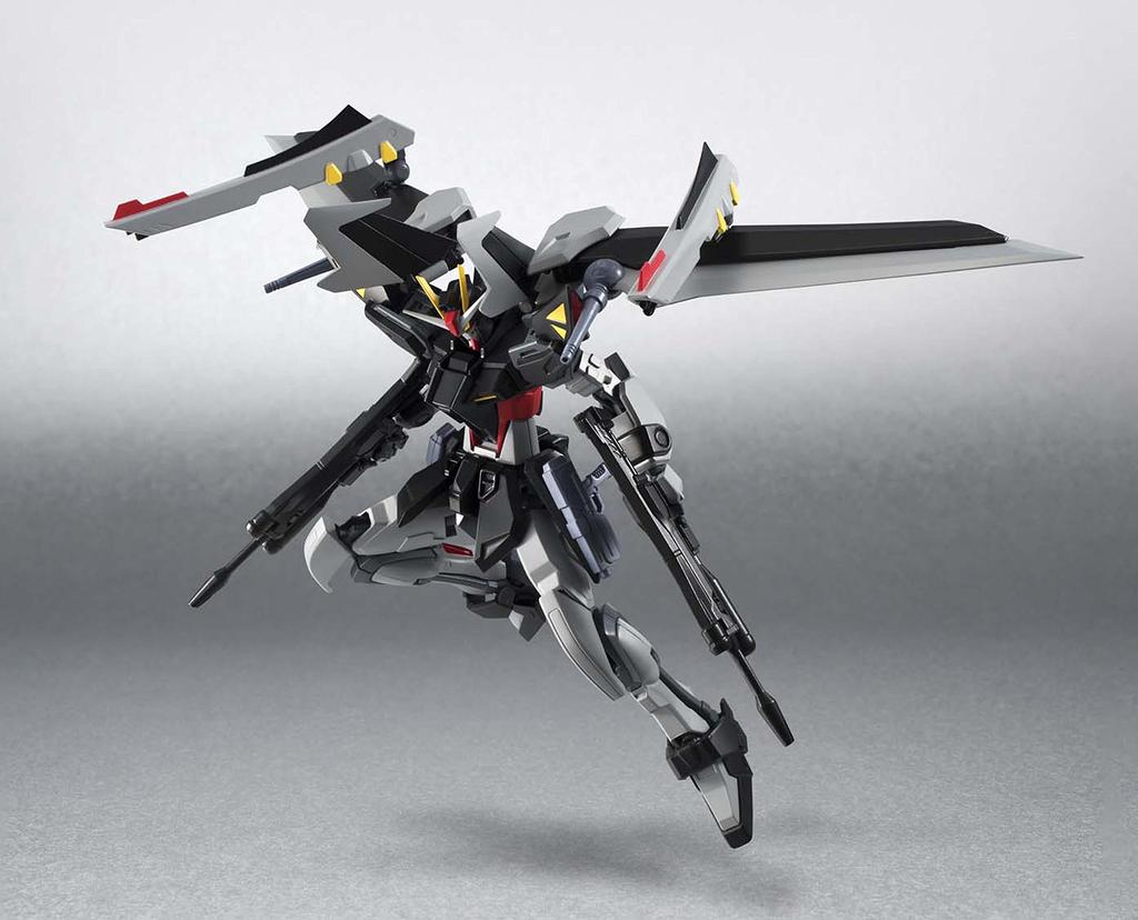 TAMASHII NATIONS ROBOT Spirits Mobile Suit Gundam SEED STARGAZER Strike Noir 140mm Malowana Ruchoma Figurka C.E.73 [SIDE MS] Około. ABS i PCV