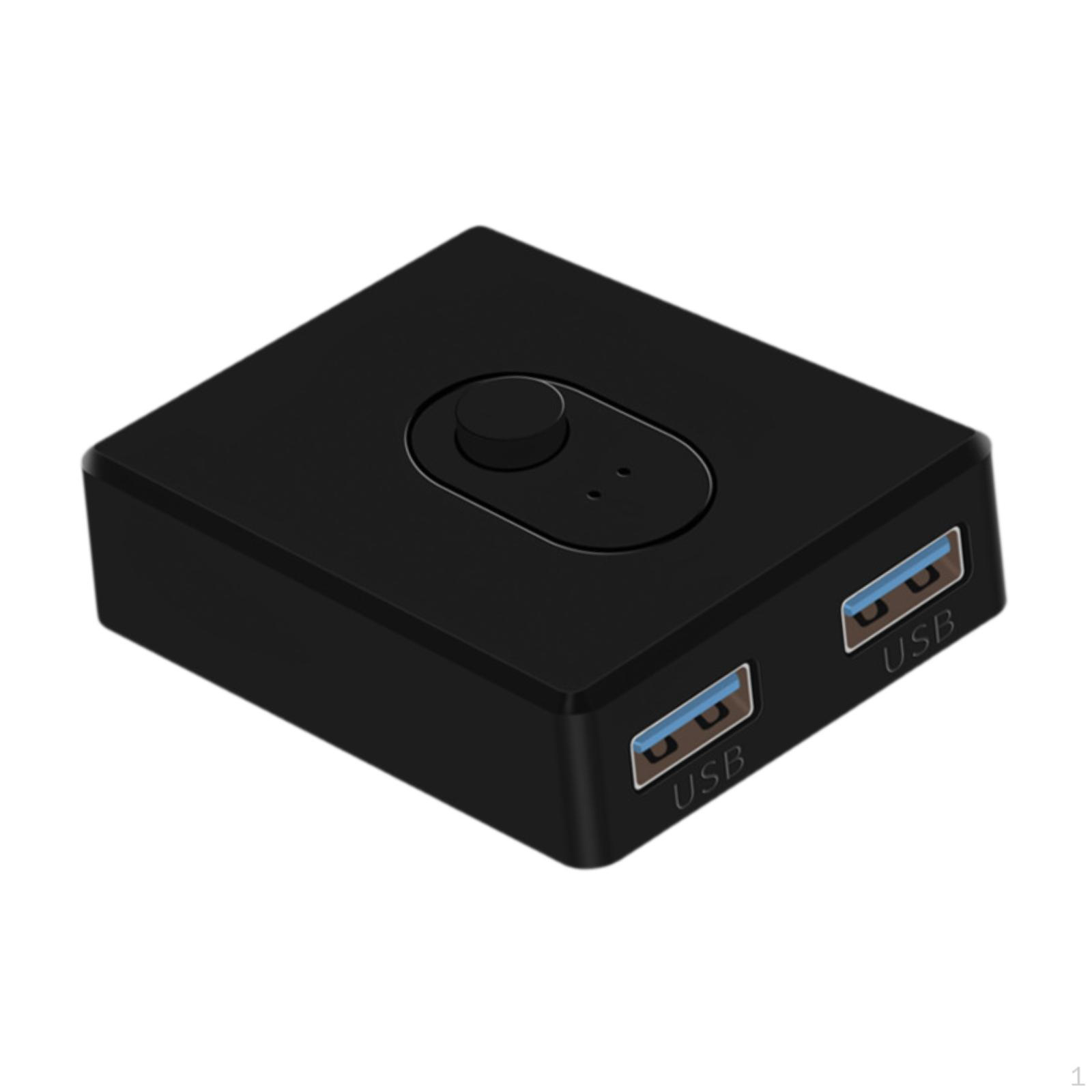 

USB-переключатель, адаптер KVM-переключателя с кнопкой для периферийного устройства ПК, USB 3.0