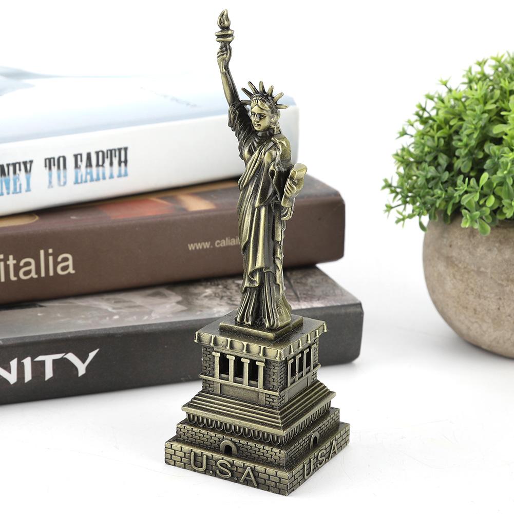 Model de clădire din metal Statuia Libertății Decor pentru birou Model de clădire celebru cadou
