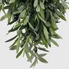 Artificial Olive Wreath for Front Door Realistic Green Olive Branches with Bean for Farmhouse Indoor Outdoor Home Wall Window Wedding Decor
