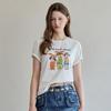 Handmade Beading Dog PrinT T shirT zf07qT005na