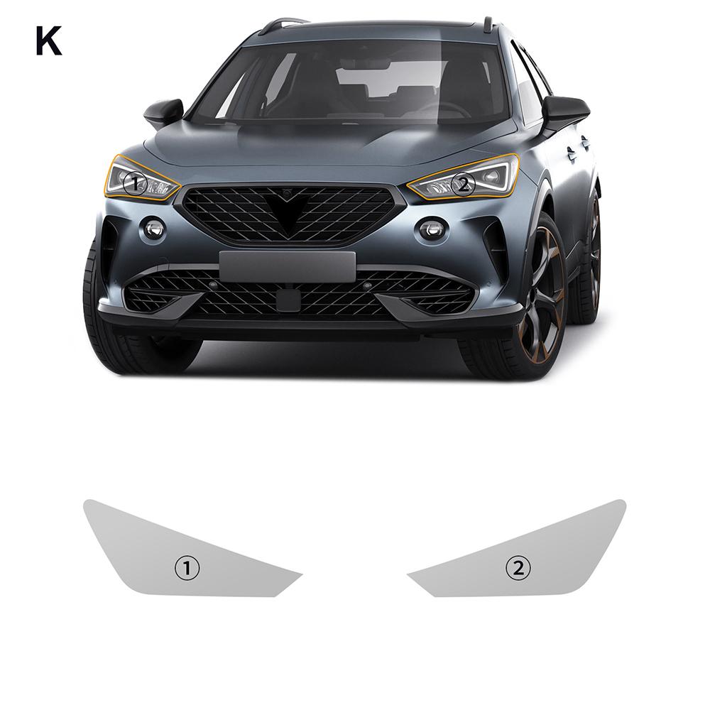 Φιλμ Προστασίας Βαφής για Seat Cupra Formentor 2020-2023 Φώτα Εμπρός Στύλοι Β Διαφανές PPF Αντι-Γρατζουνιές