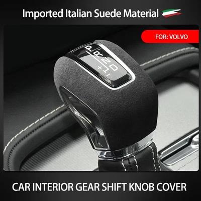 Capa Personalizada de Concha para Manopla de Câmbio em Camurça Alcantara para Volvo XC60 XC90 S60 V60 S90 V90 2015-