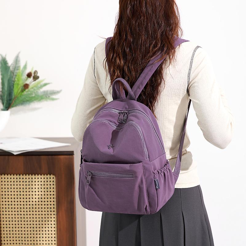 Large Capacity Outdoor Sports Backpack Women's Casual Travel Bag Student Book Bag Simple Design Double Shoulder Bag