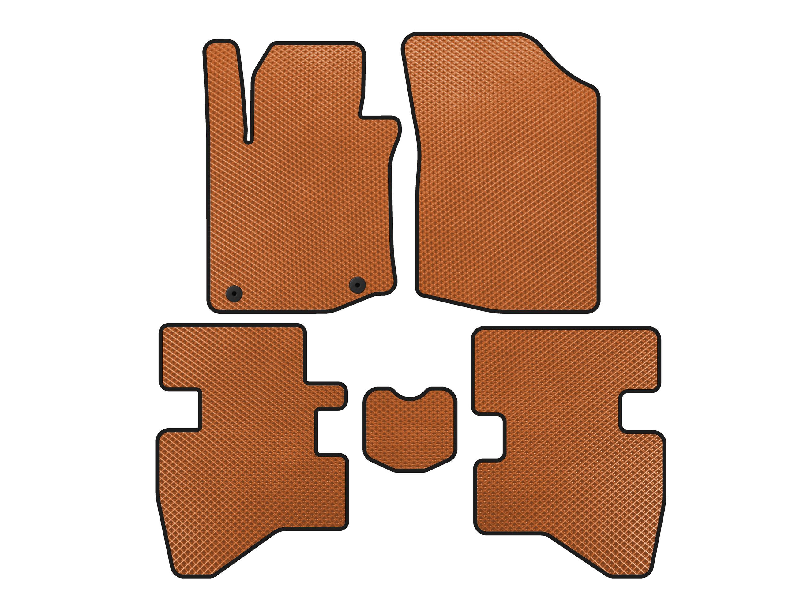

Коврики EVA (HB, Оранжевый) для Citroen C-1 2014-2021 гг