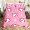 Cute Duck King Queen Duvet Cover Cartoon White Goose Bedding Set Funny Farmhouse Animal Comforter Cover Polyester Quilt Cover