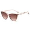 Premium Large Frame Cat Eye Sunglasses ladies New Retro Minimalist Style Gradient Sun Glasses High Quality Eyeglasses UV400