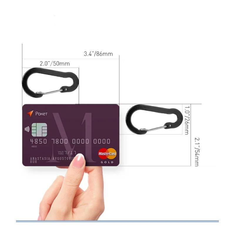 1/5/12PCS Colored Carabiner Clip Set Tourist Small Hooks Outdoor Fishing Camping Cycling Hiking Multi Tool Keychain Buckle Karabiners