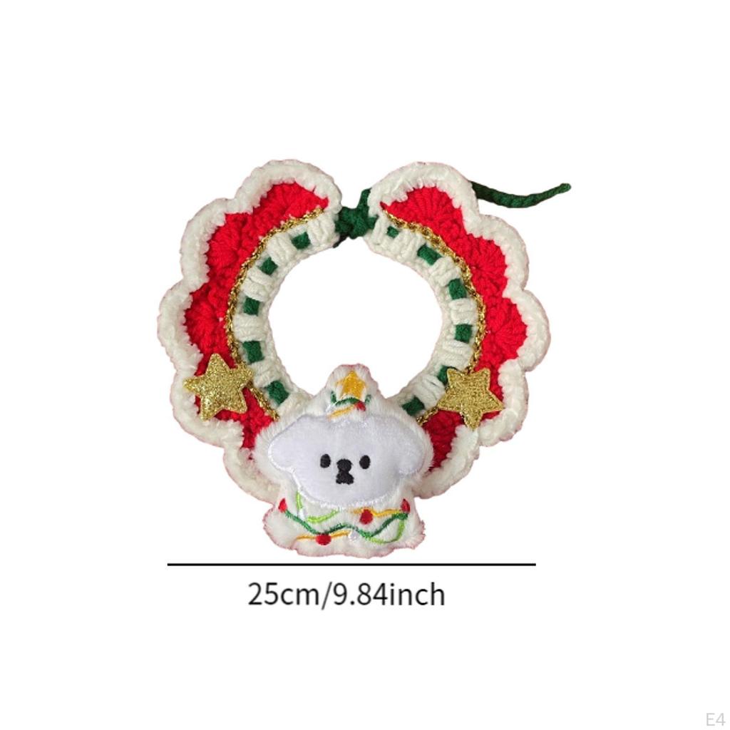 Cat and Dog Collar for Christmas, Handcrafted Kitten Accessories