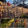 LED Fairy Lights Outdoor 20 M 200 LED Christmas Tree Fairy Lights 8 Modes LED String Lights for Christmas Party Wedding Garden Balcony Decoration