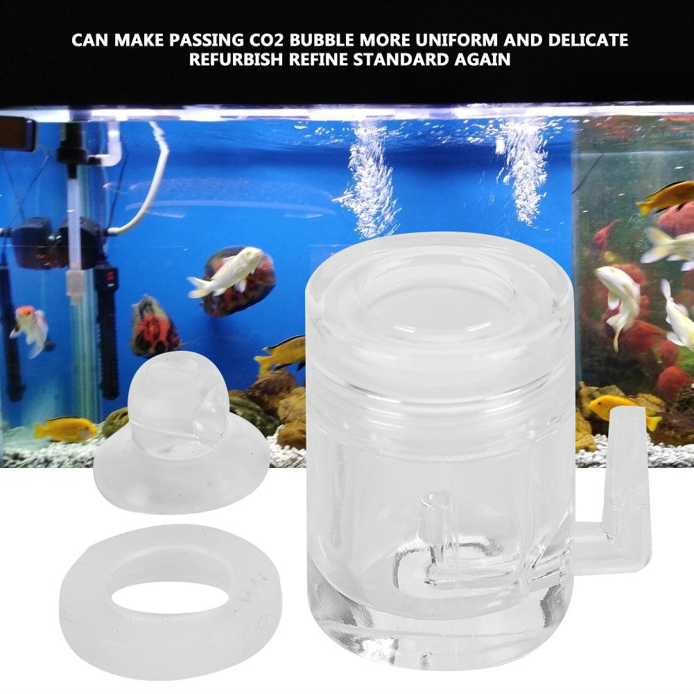 Acrylic High Transparent Aquarium Carbon Dioxide Refiner with Bubble Counter Function Water Plants CO2 Atomizer