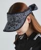 CHUCUCHU Ribbon Visor (Flower Black) Cbfss-Vht002W