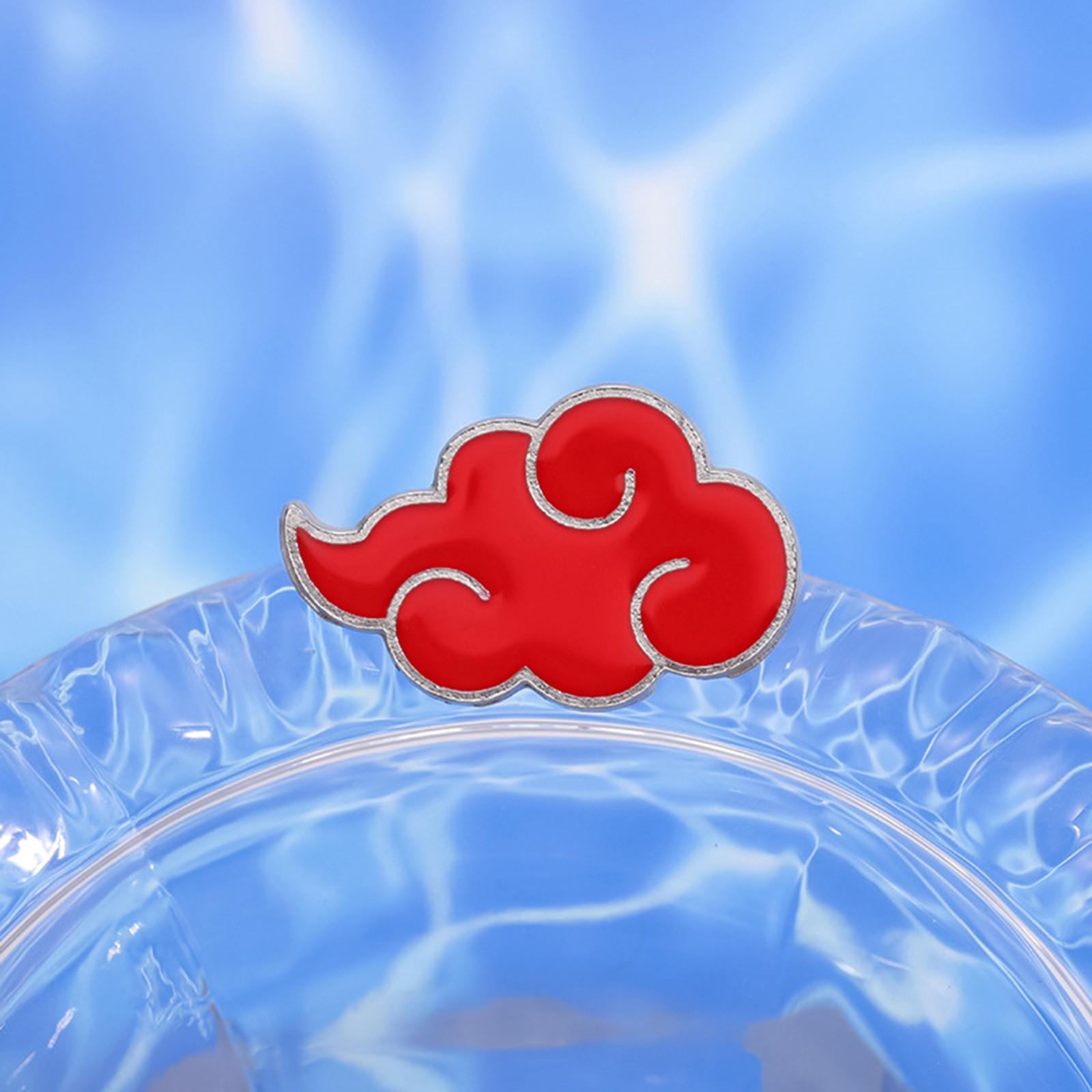 

Cartoon Anime Red Cloud Auspicious Cloud Shape Clothing Accessories Brooch Creative Personality Metal Badge Surrounding One Size