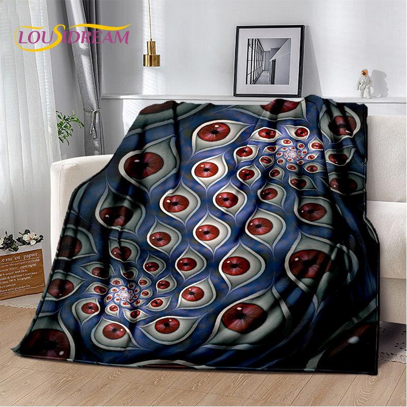 Nazar Evil Eye Tree of Life Soft Plush Blanket,Flannel Blanket Throw Blanket for Living Room Bedroom Bed Sofa Picnic Cover Kids