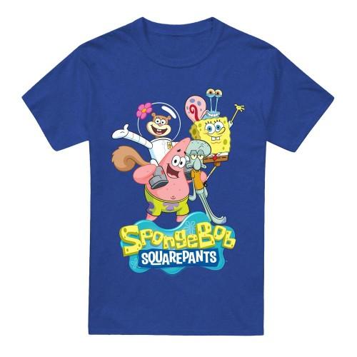 SpongeBob SquarePants Unisex Adult Group Shot T-Shirt