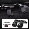 2Pcs Portable Car Seat Back Hooks Storage Holder Interior For Octavia Superb Rapid Kodiaq Karoq Fabia Vision RS Yeti Scala