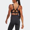 Adidas Tailored Impact Bra Solid Color High-Intensity Cross-Training Sports Bra Women Underwear Black HS7266
