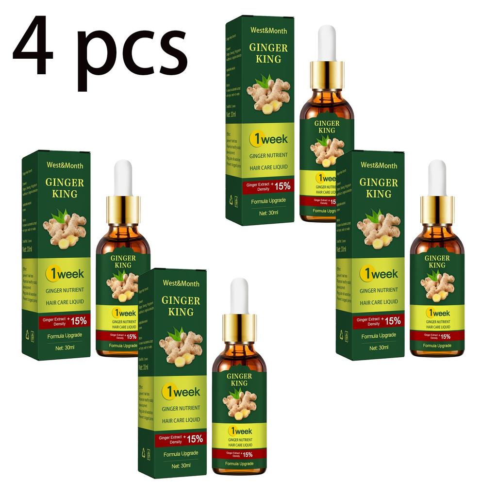 West&Month Ginger Hair Essence 30ml Thickening Hair Growth Serum Strengthens hair, repairs damage, reduces dandruff, improves frizz and dryness