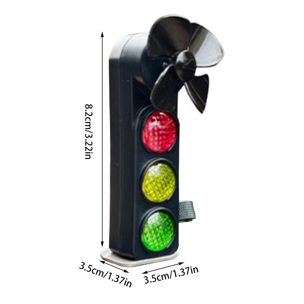Motorcycle Traffic Signal Light Decor Wind-Powered Decorative Windmill Safety Lighting Motorcycle Decorative LED Lights