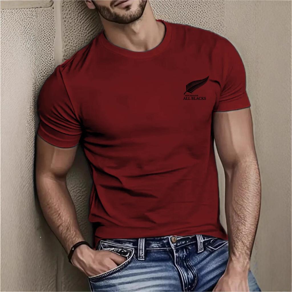 Casual Simple Top Fashion Printing Short Sleeve Pure Cotton T-Shirts Men’s