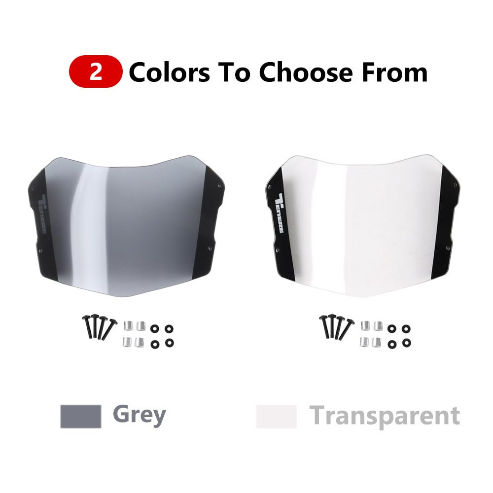 For Tenere 700 Tenere 700 2025 Transparent Smoke Headlight Protector Headlight Guard (Transparent)