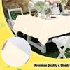 6 Pack Disposable Plastic Tablecloths for Parties, Weddings, Birthdays, Christmas, Anniversaries| Durable Machine-Made Buffet Table Coverings
