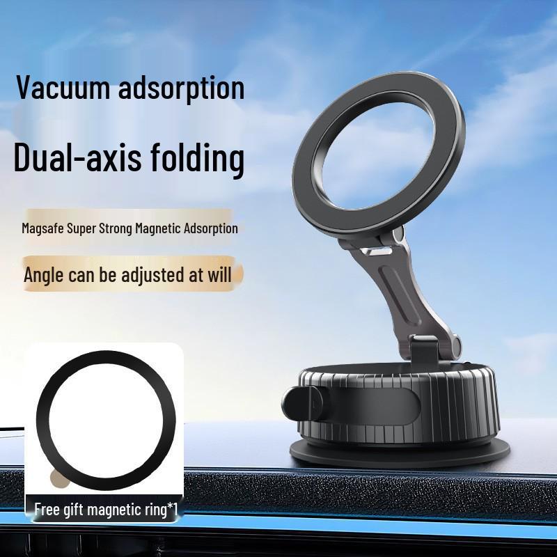 Magnetic Wireless Charging Car Phone Holder with Suction Cup