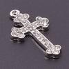 5pcs Rhinestone Cross Pendant Charms For Jewelry Making Supplies DIY Necklace Christ Accessories Crystal Charm Handmade Material