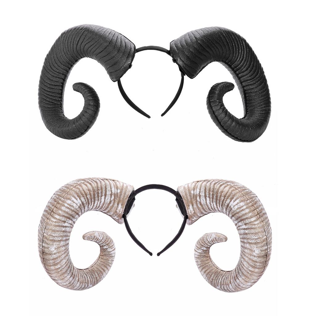 Ox Horn Headbands Hairbands Cosplay Hair Hoop Headbands Festival Party Hair Accessory for Girls
