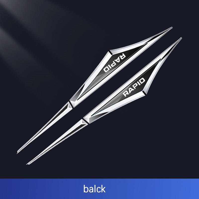 

2 шт. Наклейки на крыло боковой двери автомобиля, металлические наклейки для автомобиля, украшения для автомобиля, подходят для SKODA RAPID, аксессуары зелёный