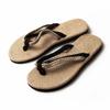 Summer Natural Linen Couple Harajuku Hard Foam Bottom Beach Flip-flops Sandals Luffy Straw Slippers Men