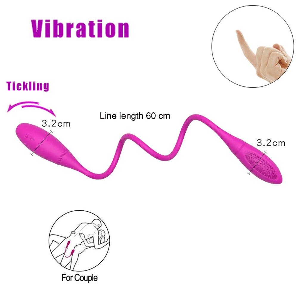 Double Head Vibrator Sex Toy Dildos AV Vibrating Pen Anal Wand Female Clitoral Stimulator Massager Adult Sex Toy 7 Frequency Masturbate