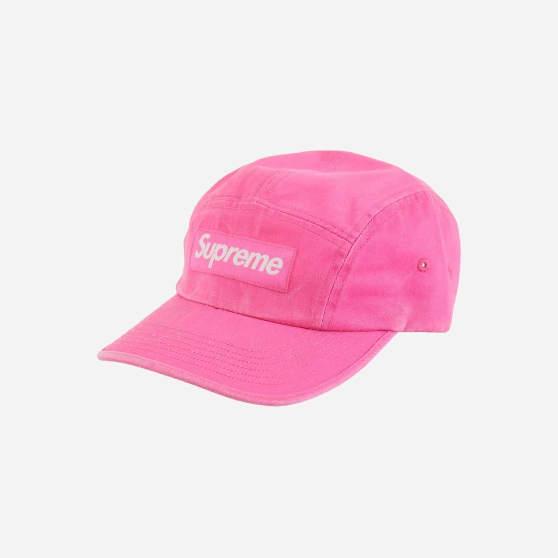 

Supreme Washed Chino Twill Camp Cap Pink 23SS -