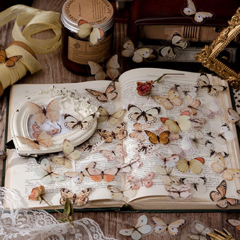 DIY Material Scrapbooking Stickers Journal Stickers Butterfly Decorative Sticker Stationery Sticker