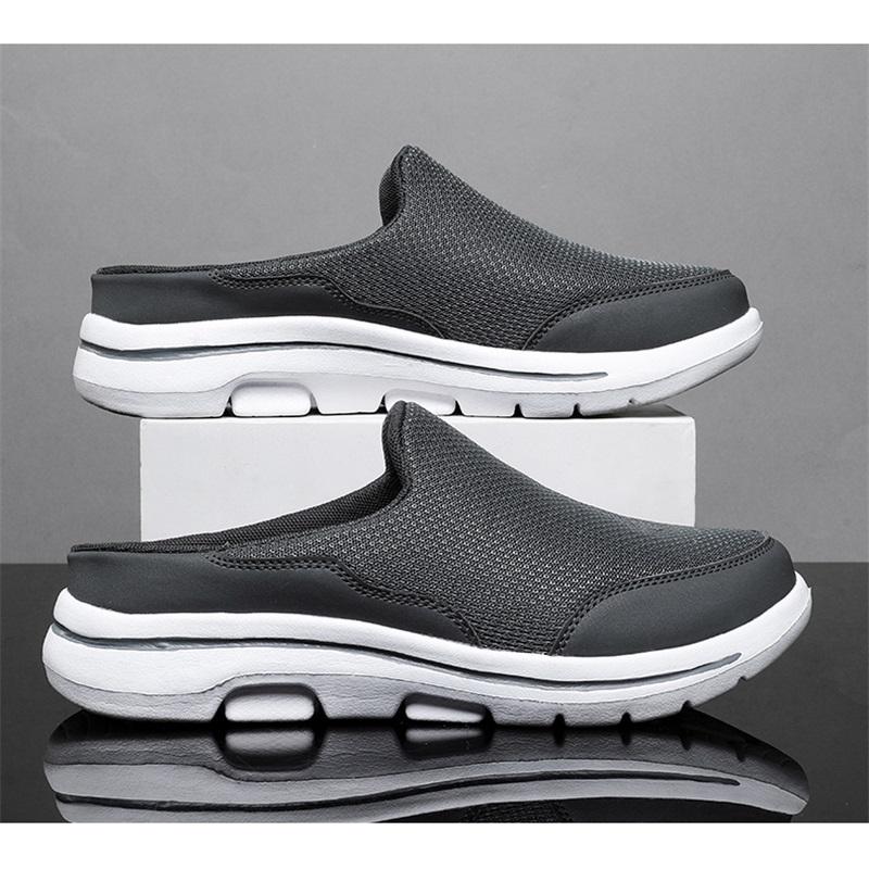 Papuci de casă pentru bărbați, de vară, respirabili, pentru interior, cu talpă groasă, șlapi de modă pentru cuplu, pantofi de mers, Chanclas Hombre