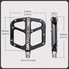 Bike Pedals Mountain Bike Pedal  9/16 Inch Lightweight Bicycle Platform Flat Pedal for BMX MTB Adult Road Bi