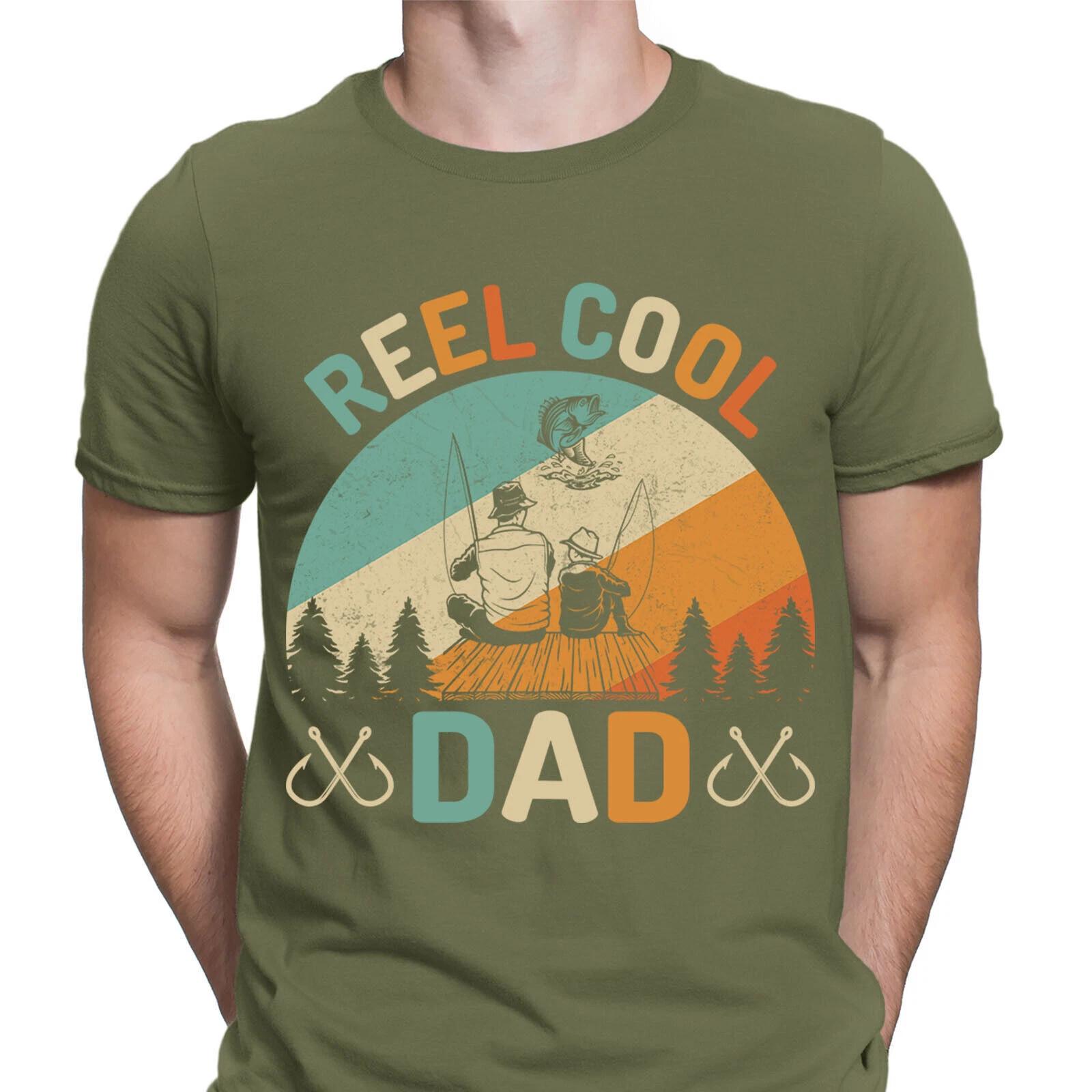 

Fishing T-Shirt Reel Cool Dad Angling Fish Fisherman Novelty Mens T Shirts #F#D 4XL