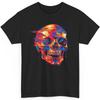 Skull Streetwear T Shirt Gothic Graphic Psychedelic Glitch Art Colorful Skeleton