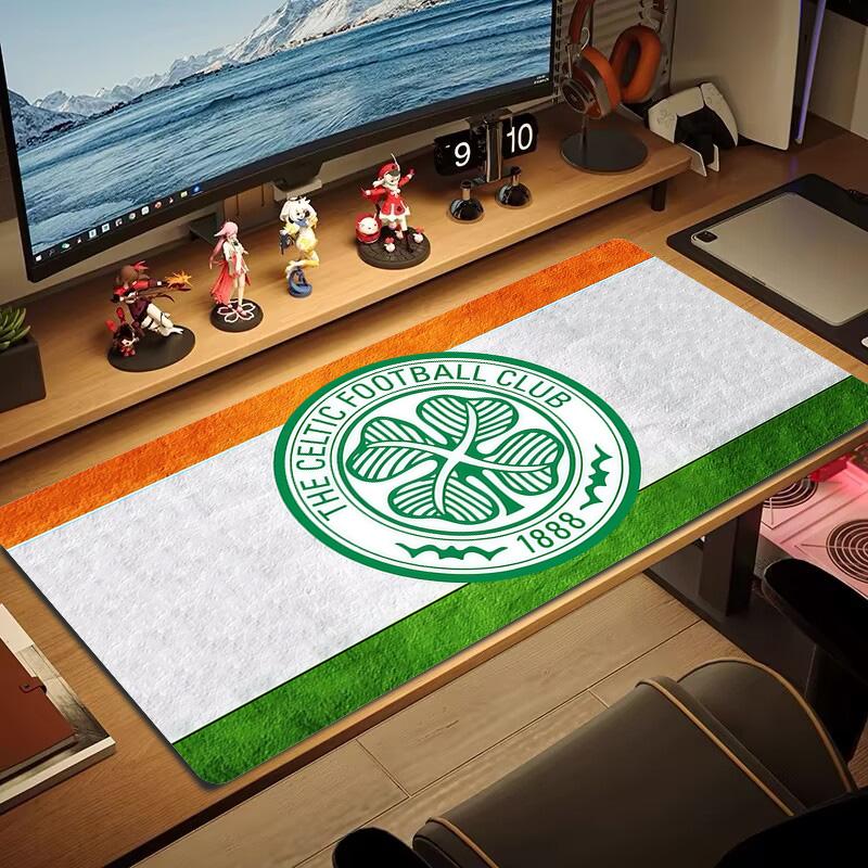 Celtic Football Club Print Cushion Non-slip Laptop Tablet Big Mousepad XXL Mat Mini PC Playmat With Lock edge