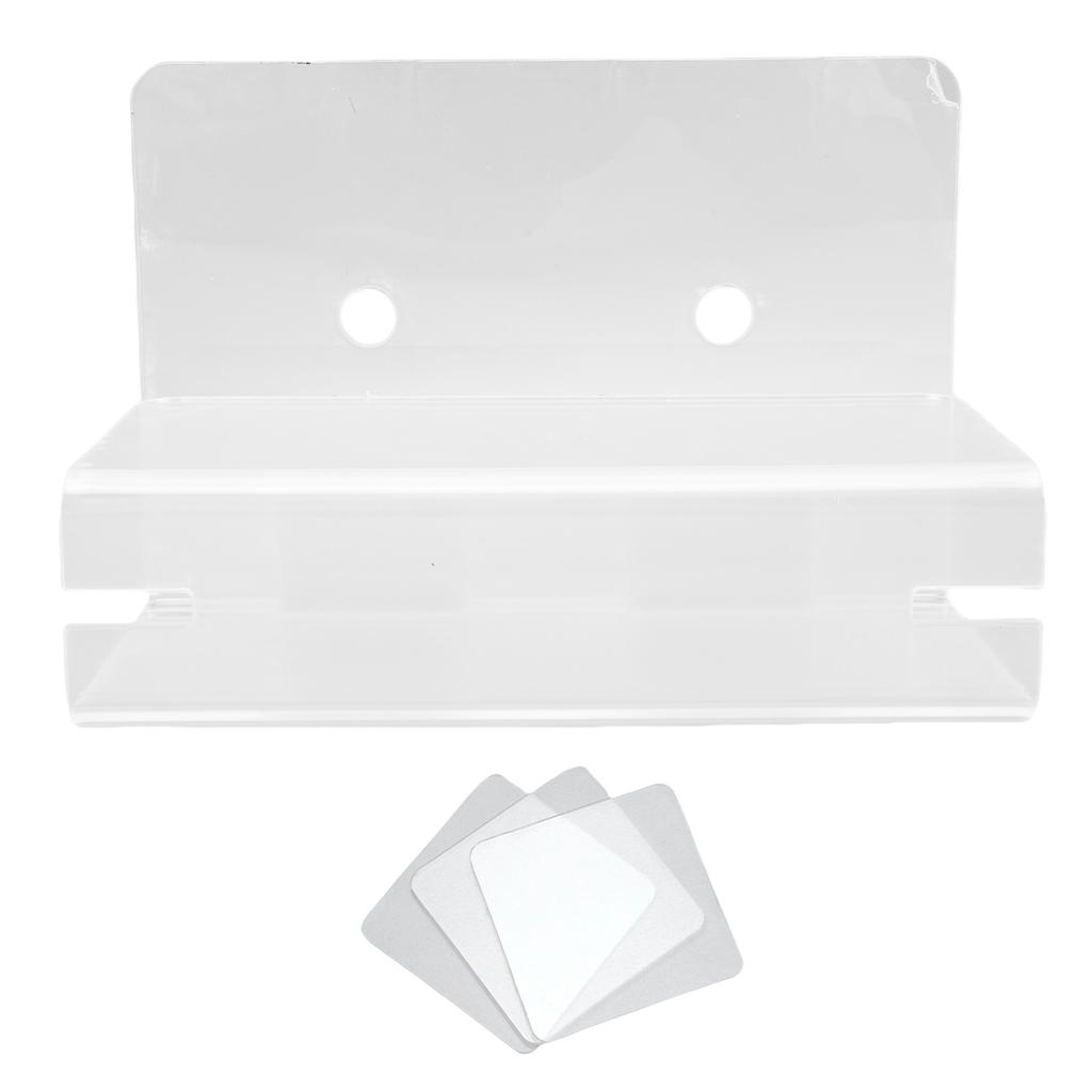 Adhesive Toothbrush Holder Wall Mounted Acrylic Toothbrush Storage Organizer with Cable Management