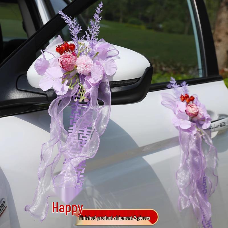 Wedding Car Decoration Floral Set for Handles and Dowry Car