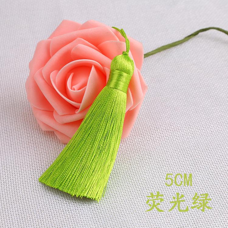 20pcs/pack 5cm Tassel for Diy Crafts Sewing Curtain Decor Bookmark Fan Hand Making Making Supplies Fringe Trim