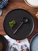 2pcs Black 8-inch Ceramic Steak Plate Household Western Food Pasta Tableware Restaurant Commercial Flat Plates Japanese Dishes