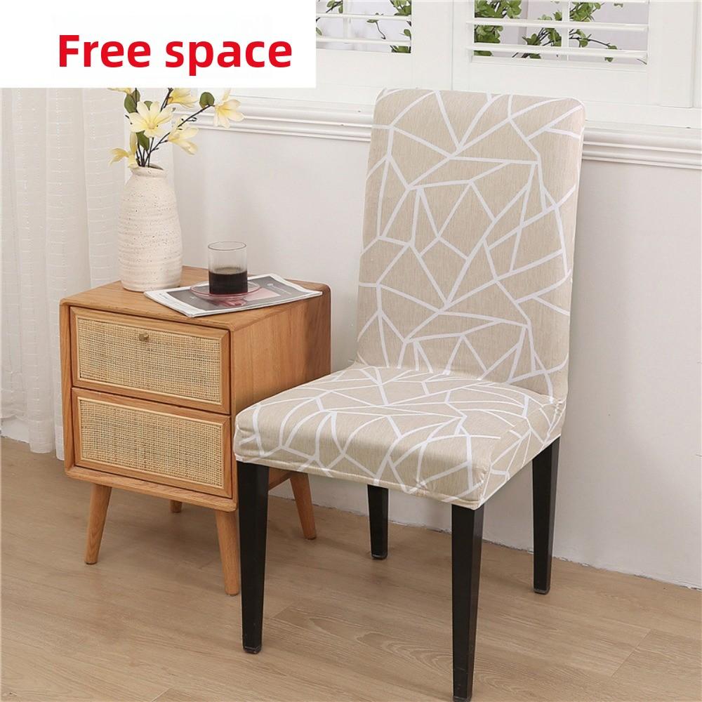 Stretchable Dining Table Chair Cover Christmas Elastic Office Chair Slipcover Simple Seat Cover