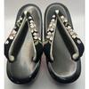 Used Prototype Limited Edition Embroidered Hanao Red Crepe Zori