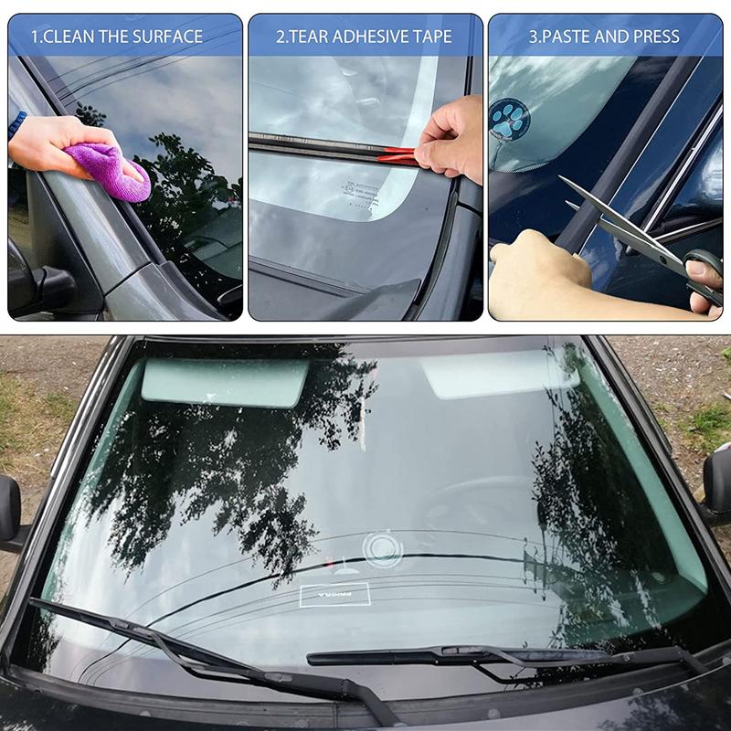 Auto-Gummi-Dichtungsstreifen, Auto-Dichtungsschutz, Aufkleber, Fensterkante, Windschutzscheibe, Dach, Gummi-Dichtungsstreifen, Geräuschdämmung, Zubehör